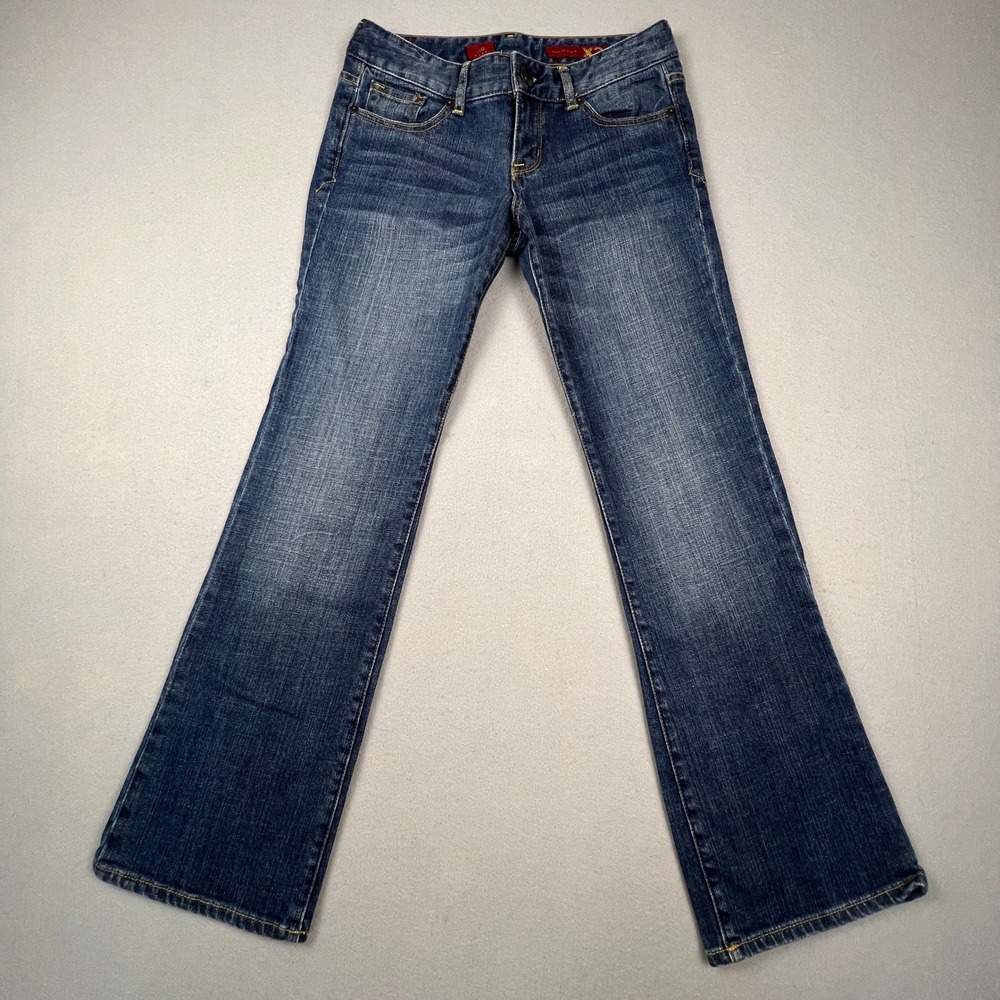 X2 Bootcut Jeans Women 0S Blue Low Rise Stretch Denim Casual Classic Y2K Vintage